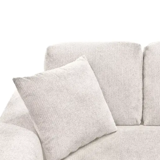 371-000007 Cornerdo реверзибилна аголна софа слонова коска ткаенина