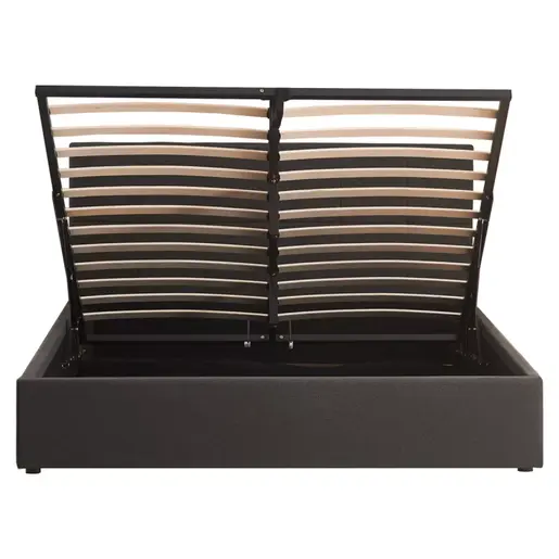 347-000010 Дупли кревет со простор за складирање Zamblene антрацит Тапациран 160x200cm