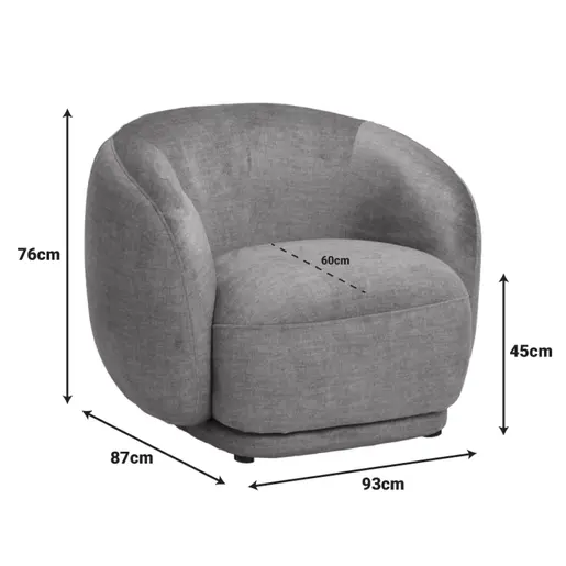 110-000118 Фотелја Freya маслинесто зелена зелена 93x87x76cm