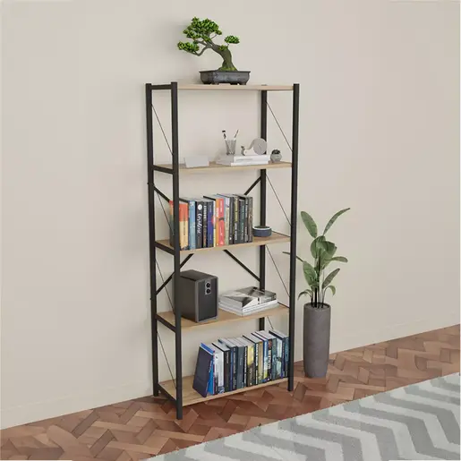 321-000005 Draizy библиотека даб меламин-црн метал