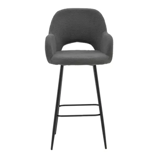 029-000208 Барски стол Renish grey 51x57x114cm