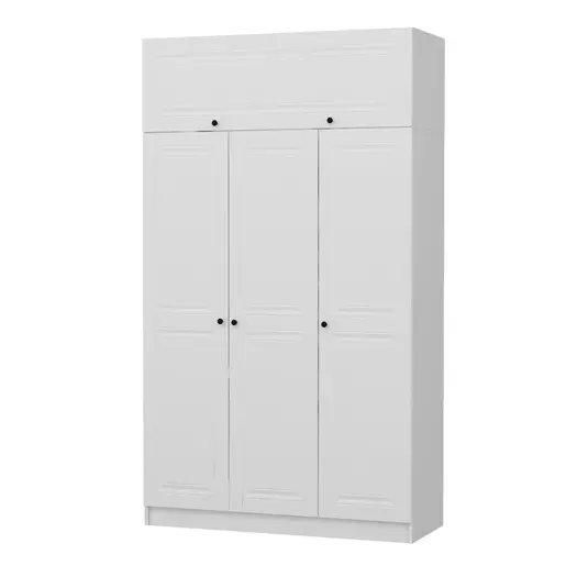 506MNR2419 Плакар Minar 3 Mebran Kapak 2 Çekmece 235 - White