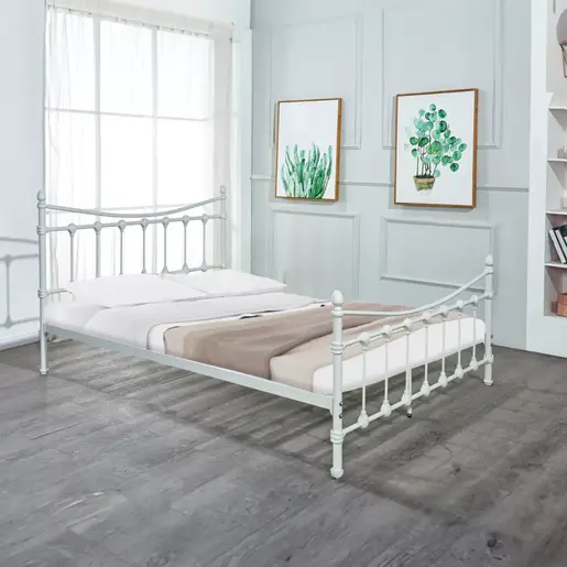 285-000010 Единечен кревет Beowulf white 140x190x102cm