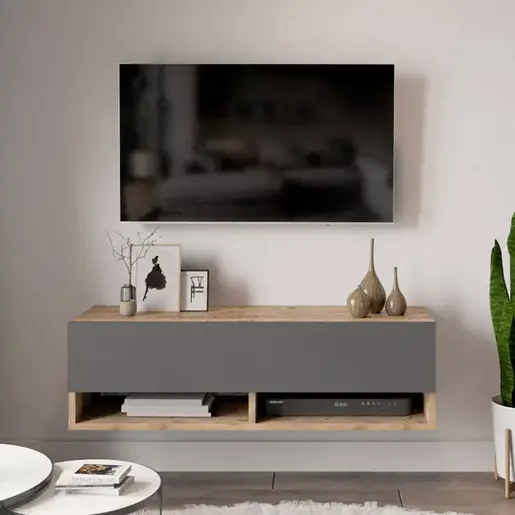 176-000022 ТВ комода Роское Атлантик/Сива