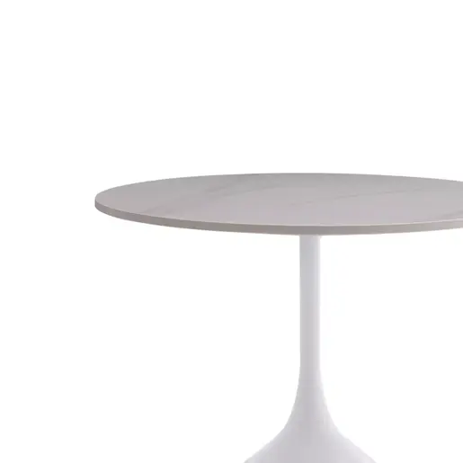 101-000098 Помошна масичка Kousien бела D50x60cm