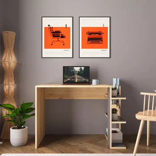 197-000272 Биро Toska даб-антрацит 114x56x76cm