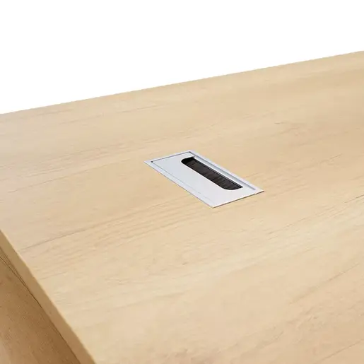 069-000027 Работна маса Amazon L-облик – 180x160x76 см, боја сонома (агол од лева страна)