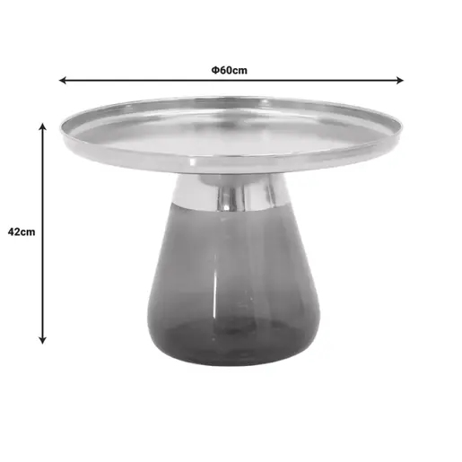 101-000106 Клуб маса Kunlo Inart Црна/Златна