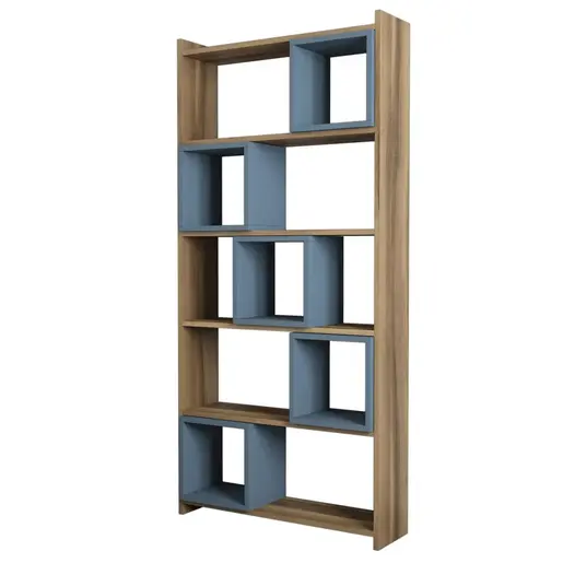 845HCT3602 Полица за книги Box - Walnut, Chalcedony