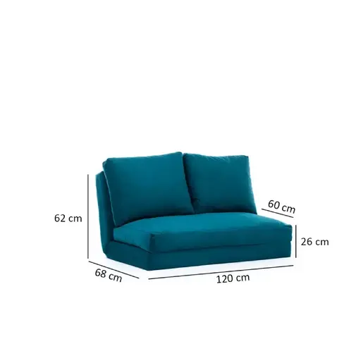 859FTN1272 Софа Taida петролеј