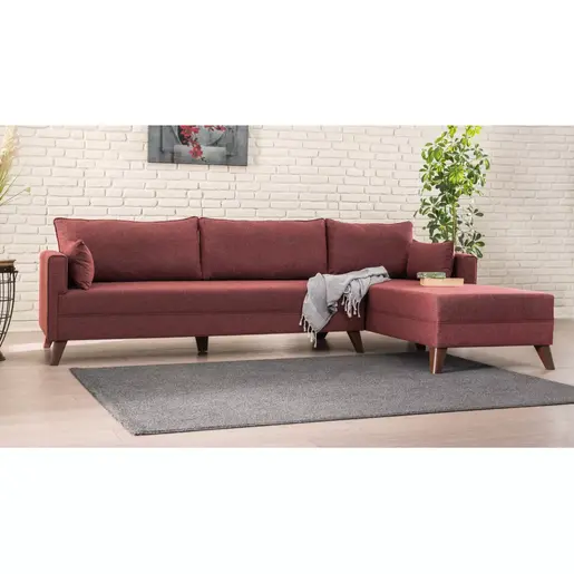 825BLC1521 Софа Bella Corner Sofa Right 1 - Claret Red