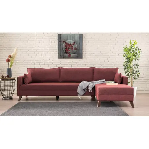 825BLC1521 Софа Bella Corner Sofa Right 1 - Claret Red