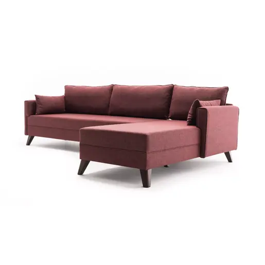 825BLC1521 Софа Bella Corner Sofa Right 1 - Claret Red