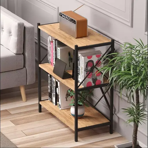 MK15-05-02 Полица со метална конструкција ЛОГАН