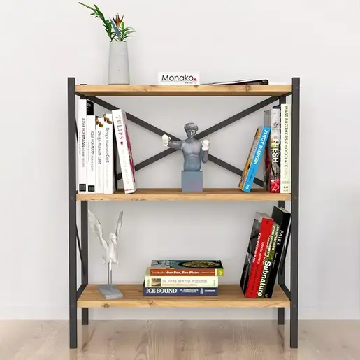 MK15-05-02 Полица со метална конструкција ЛОГАН