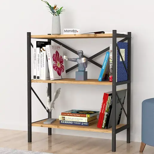 MK15-05-02 Полица со метална конструкција ЛОГАН