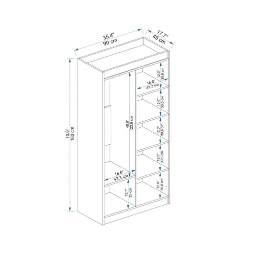 550ARN3156 Плакар Akser - Atlantic Pine, Anthracite