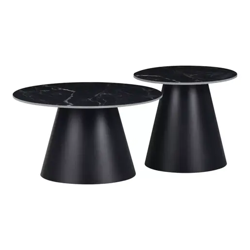 029-000314 Помошна масичка Fabrin Inart црна мермер