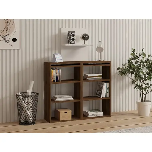 835PUQ3801 Биро Handy - Walnut, White