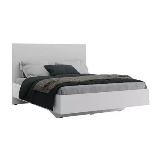 039-000201 Дупли кревет Oryana I во бела дијамант нијанса 160x200cm