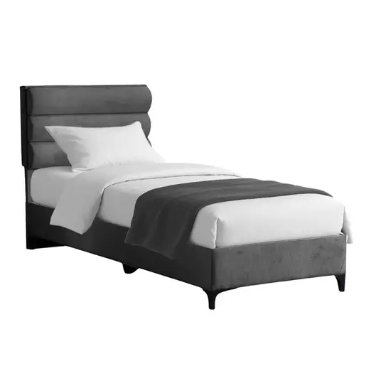 323-000030 Тапациран кревет Limit во антрацит нијанса 120x200cm