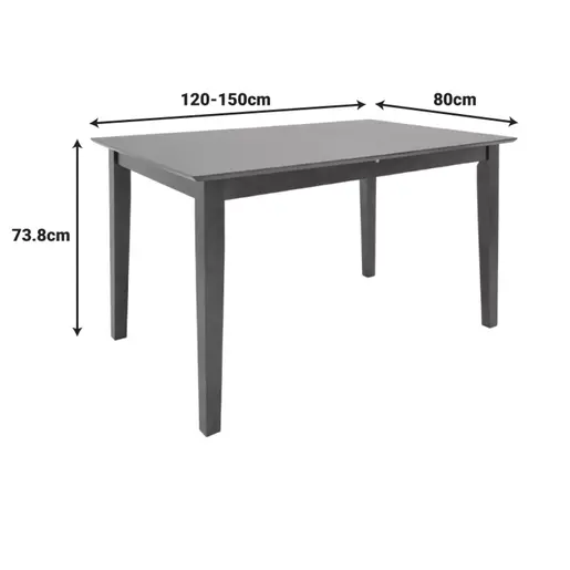 091-000019 Трпезариски сет Mabor-Dallan орев 120-150x80x73.8cm