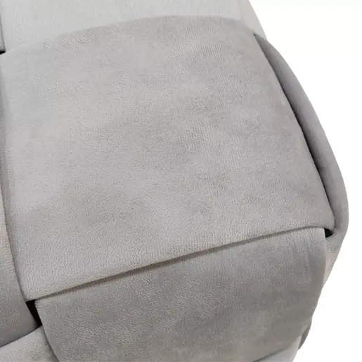 257-000029 Оттоманска Jisko сива кадифе 38x38x40cm