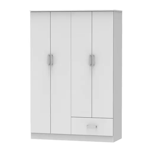 248-000023 Гардеробер Картера Бела121x48x180cm
