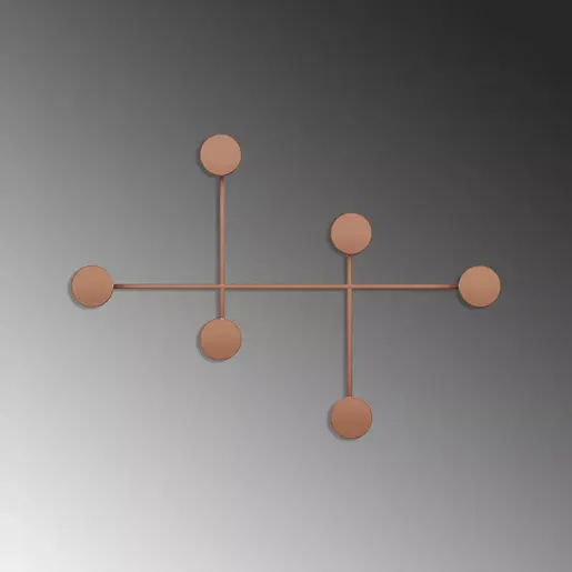 494PYT1141 Метална ѕидна закачалка Dama-C