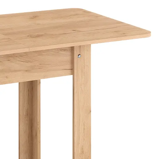 184-000097 Трпезариска маса Quiin проширлива меламин во боја на даб 120-174x70x73.5cm