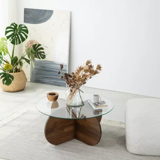 552NOS1472 Клуб Маса Bubble Wood - Walnut