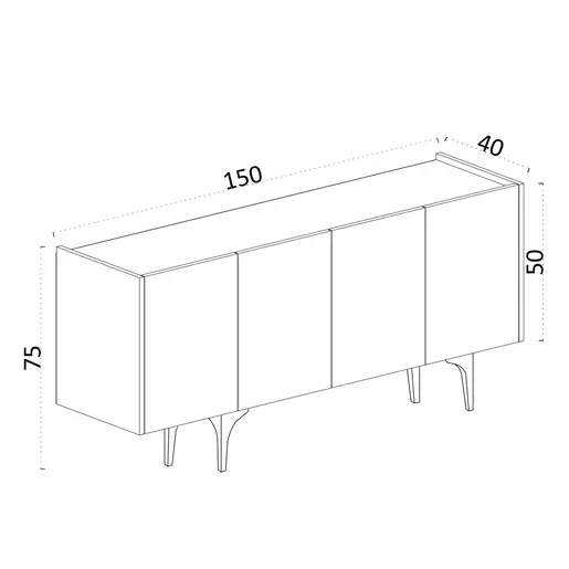 393MRD1236 Комода Шарлот