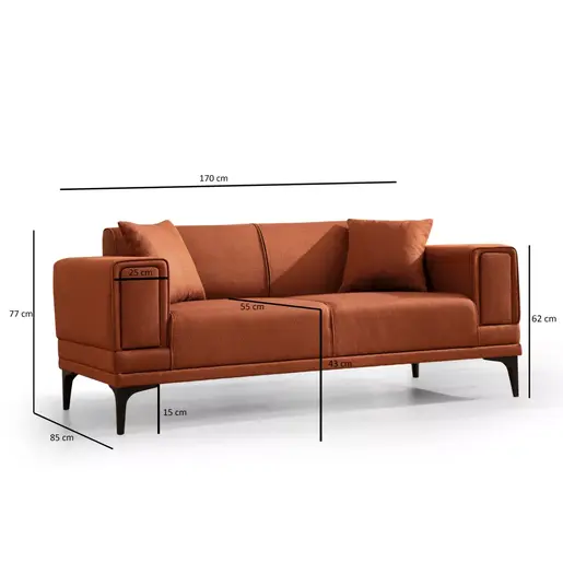 560ARE2259 Софа Horizon - Tile Red