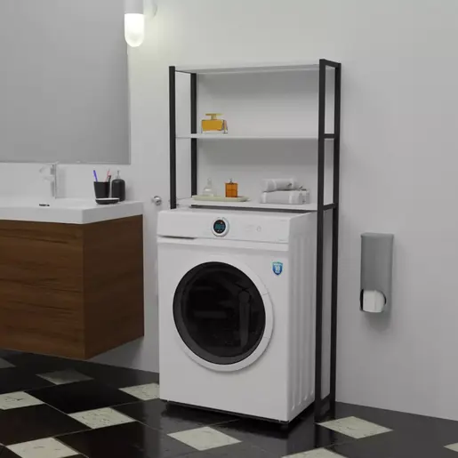 321-000028 Bothy шкаф бел меламин-црн метал