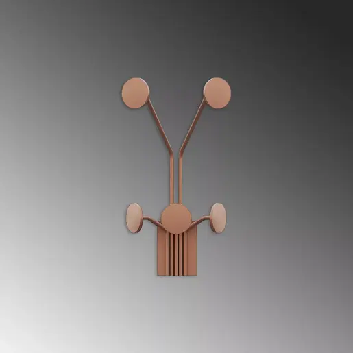 494PYT1154 Метална ѕидна закачалка Giraffe-C