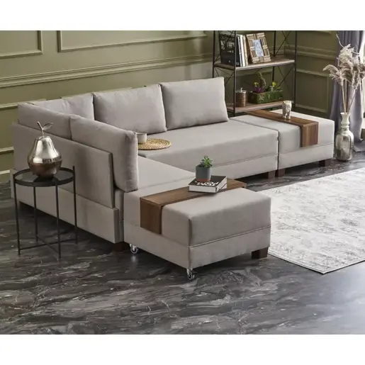 825BLC2672 Аголна гарнитура Stockharis Крем лев агол