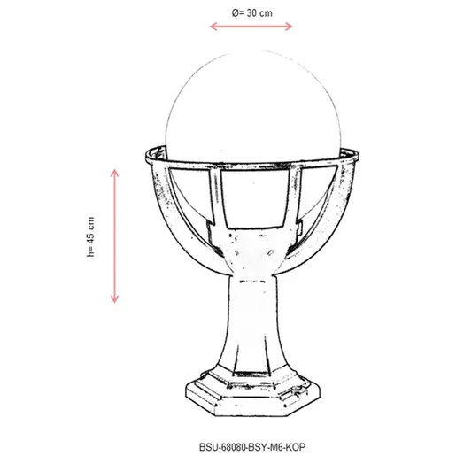 685AVN1129 Ѕидна ламба BSU-68080-BSY-M6-KOP