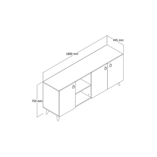 616TNM1608 Комода KSL0302
