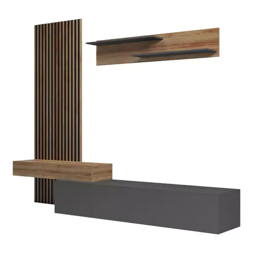 230-000090 Комода Litende антрацит-даб