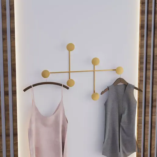 494PYT1133 Метална ѕидна закачалка Dama-A