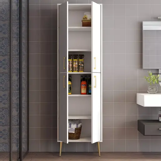 845HCT5522 Плакар Berlin A - White, Gold