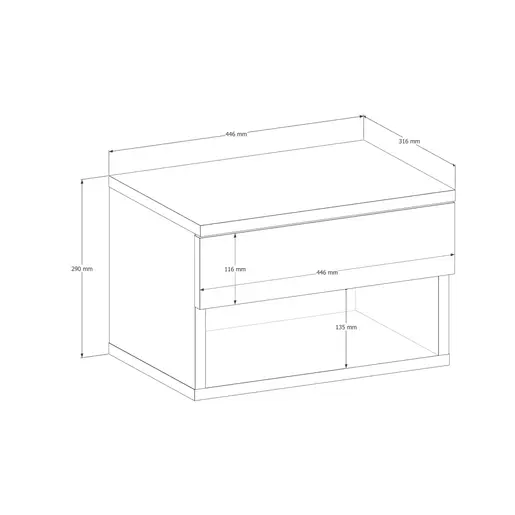 935CMN2407 Наткасна Rıbes - Walnut