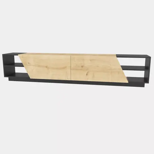 322RTC2443 ТВ Комода Rhodes - Anthracite, Oak