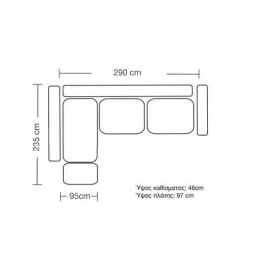 168-000028 Софа Boston mocha-cream