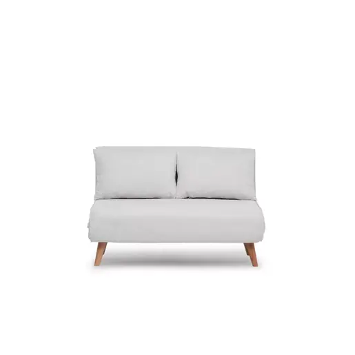 859FTN2834 Софа Folde 2-Seater - Teddy Fabric - White