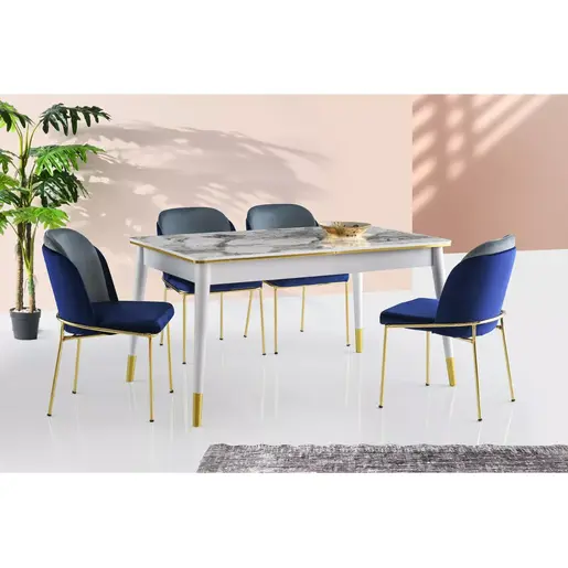 974NMB1549 Трпезариска маса со продолжување Flora - 1113