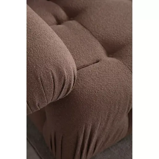 560ARE1837 Софа Doblo 3 Seater with Pouffe ( L1-O1-1R-Pouffe) - Cappuccino