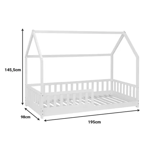 199-000635 Детско креветче Sleepy Бело 90x190см