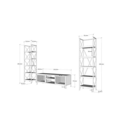 854KLN3017 Тв комода Maxim