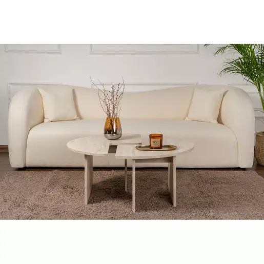 241NRD1348 Клуб маса Moira - Travertine